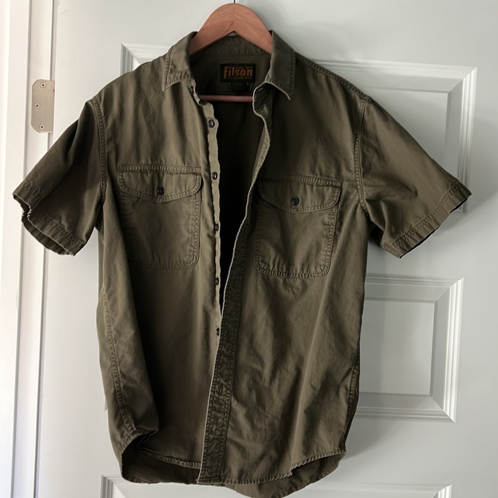 FILSON - Green short sleeve button down